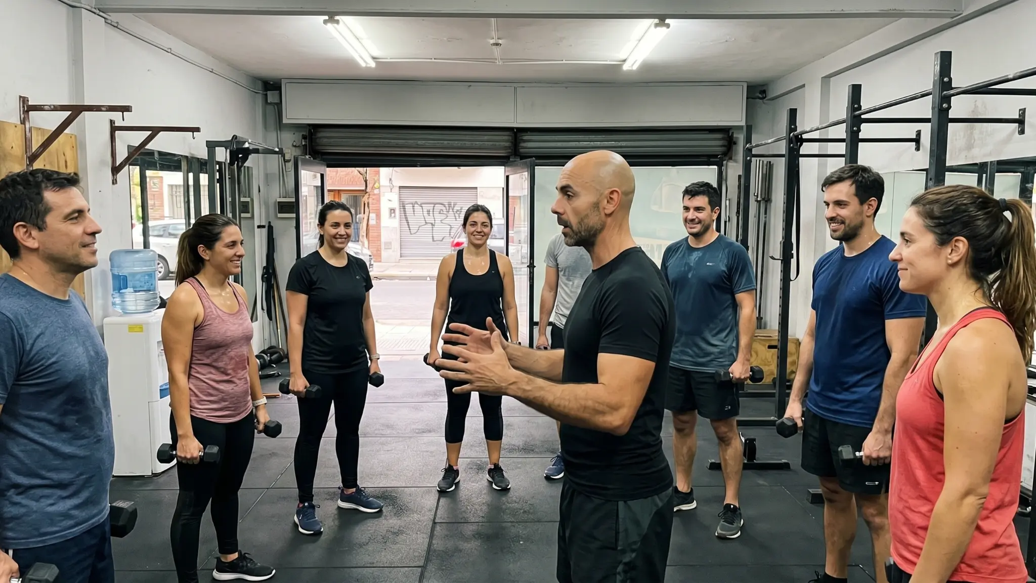 Fernando Larrondo en el gimnasio